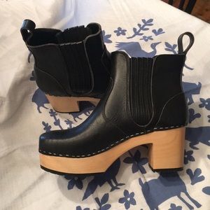 Swedish Hasbeens Chelsea Platform Boot